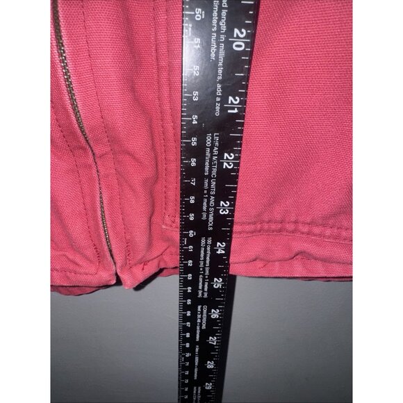 VTG Carhartt Pink Rose Sherpa Lined Outdoor Canvas Duck WV001 Women’s XL - Picture 6 of 7